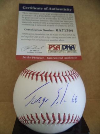Jorge Soler Kansas City Royals Signed M.  L.  Baseball In The Presence Psa 6a71394
