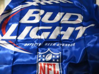 Bud Light Nfl Draft Blue Satin Flag