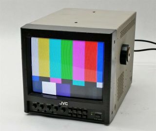 Vintage Jvc Tm - 910su 9 " Crt Security Retro Gaming Broadcast Tv Video Monitor