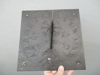 A Large Signed Victorian Bronze Sundial By Thomas Parry C1850?