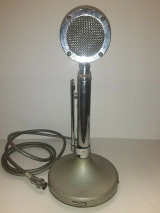 Vintage Astatic Lollipop Microphone Model D - 104 With G Stand