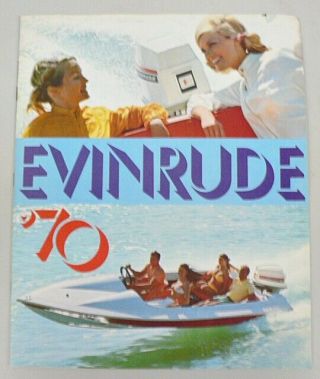 Vintage 1970 Evinrude Outboard Boat Motors Brochure