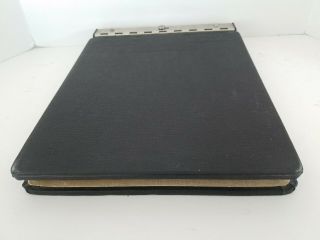 Vintage (" Eye - Ease ") Hammermill Ledger Account Book Binder Metal Binding W 