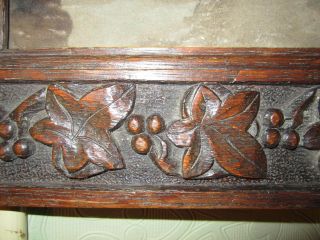 An antique carved wooden oak frame dated 1910 3
