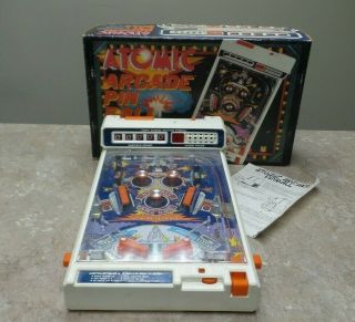 Vintage 1979 Tomy Atomic Arcade Battery Operated Pinball Game - F843