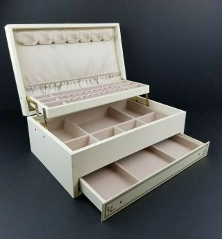 Vintage Mele Jewelry Box Three Tier Jewelry Case