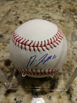 Jose Ramirez Cleveland Indians Signed Autographed Mlb Baseball Bas Beckett