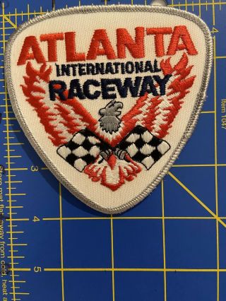 Vintage Nascar Atlanta International Raceway Patch Motor Speedway Racing Race Ga