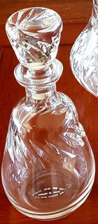 Decanter Vintage Glass Liquor Whiskey Crystal Bottle Wine Stopper Scotch Bar