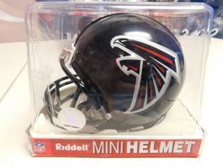 Riddell Atlanta Falcons Mini Nfl Football Helmet 3 5/8 Has Been Displayed