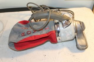 Vintage Royal 501 Hand Held Vacuum Cleaner Red/gray Bag