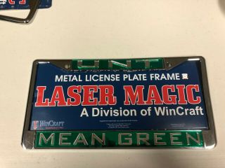 University Of North Texas Unt Mean Green Official Metal License Plate Frame