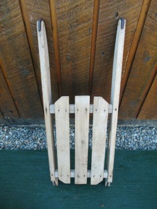Vintage Wooden Snow Sled Great For Hang For Decor 30 " Long X 11 " Wide