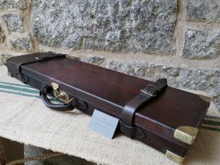 An Antique Leather Gun Case By Lloyd &sons