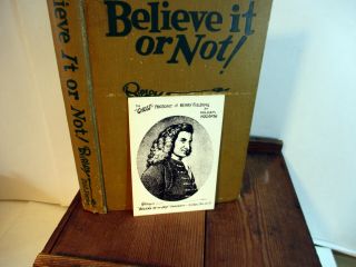The Believe It Or Not Ripley 1931 plus The Ghost Ephemera 2