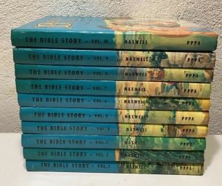 The Bible Story By Arthur S Maxwell Complete 10 Volume Set 1953 - 1957 Vintage