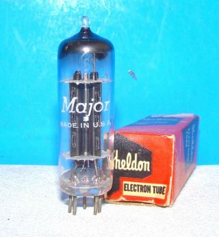 6x4 Major Nos Radio Amplifier Vintage Electron Vacuum Tube Valve Ez90 6x4
