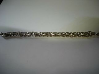 Vintage Sterling Silver 925 Chain Bracelet 8 Inch Italy 23.  8 Grams