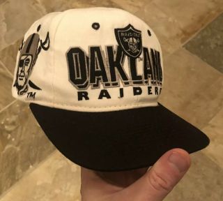 Vintage Oakland Raiders Drew Pearson Snapback Hat,  Cap,  Nfl,  Big Logo,  Spell Out