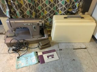 Vintage Sears Kenmore Sewing Machine Model 43 With Case Pedal Instructions