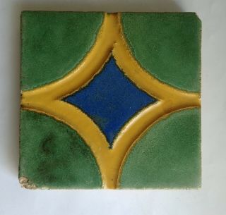 Flint Faience Vintage Pottery / Ceramic Tile 4x4