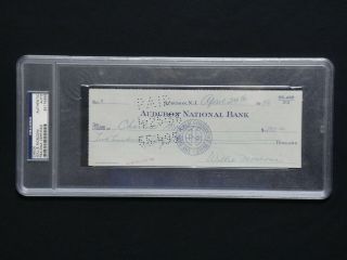 WILLIE MOSCONI 1956 PSA/DNA CERTIFIED SIGNED CHECK AUTOGRAPHED BILLIARDS POOL 2