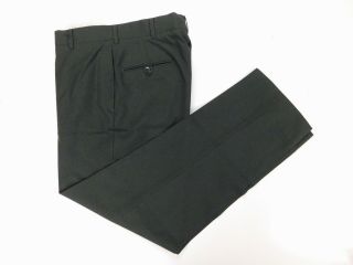 Vintage Us Army Dress Green Poly/wool Serge Ag - 489 Pants 35 R Reg Trousers Euc