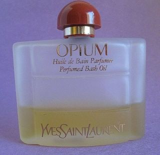 Opium Ysl Perfumed Bath Oil 50 Ml Vintage Perfume 1/3 Full Yves Saint Laurent