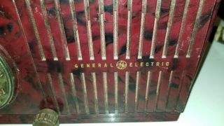 Vintage General Electric Bakelite Tube Radio Movie Prop Atmosphere 3