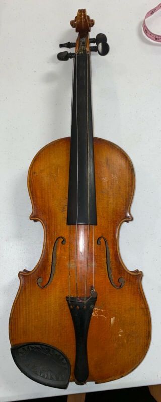 Antique Violin Josef Guarnerius Fecit Cremonae Anno 1700s Ihs Estate Find 24”