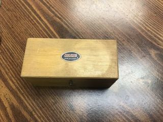 Vintage Ohaus Scale Weight Set In Wooden Case Box