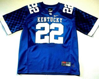 Kentucky Wildcats 22 Football Jersey Boys Youth Small 8/10 Made By Nike