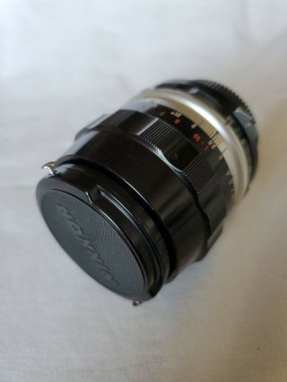 Nikon F Micro Nikkor Auto 55mm 1:3.  5 Macro Lens And Caps,  Vintage