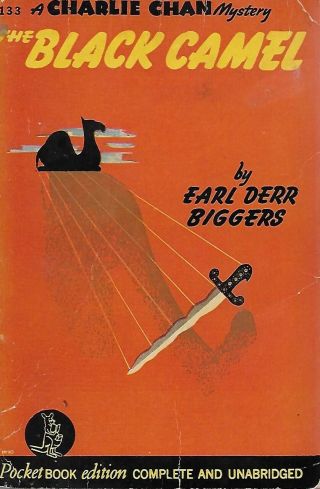 The Black Camel (charlie Chan 4) By Earl Derr Biggers - 1st Paperback Printing