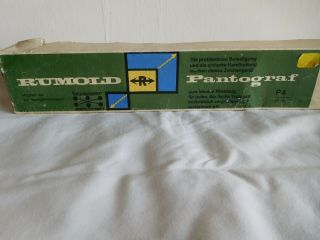 Vintage Rumold Pantograf Pantograph P4 34cms And Leaflet Wooden