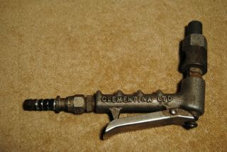Vintage Clementina Sgt - 12 Sand Blasting Gun With Clemco Ct - 5 Nozzle