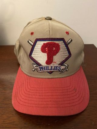 Philadelphia Phillies Vtg Starters Embroidered Baseball Snapback Hat Cap