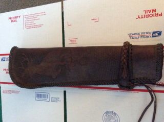Vintage All Leather - Fully Engraved - Hand Tooled Quiver