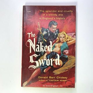 The Naked Sword Vintage Paperback Gga Sleaze Pulp 50s Avon T - 305