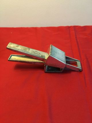 Vintage Brevettato Self Cleaning Garlic Press Cast Aluminum Handle Made In Italy