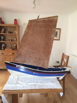 Fine Model Of A Yorkshire,  Whitby,  Robin Hood’s Bay Sailing Coble,  Fishing Boat