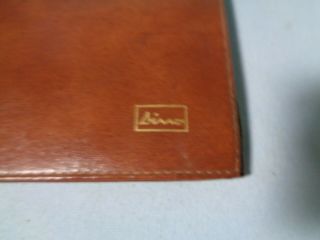 VINTAGE FERRARI DINO BROWN LEATHER OWNER ' S POUCH - - 2