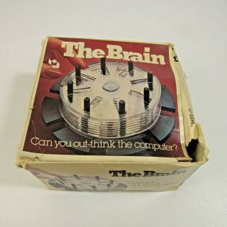 The Brain Vintage Puzzling Challenge Game Out - Think The Computer 1979 Mag - Nif