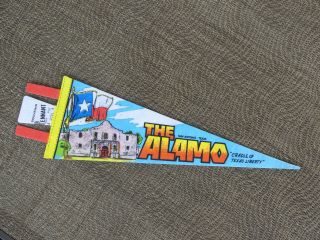 Vintage Souvenir Pennant The Alamo Cradle Of Texas Liberty