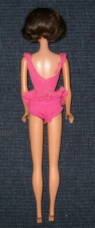 Vintage Brunette American Girl Barbie Doll With Miss Barbie Swimsuit 3