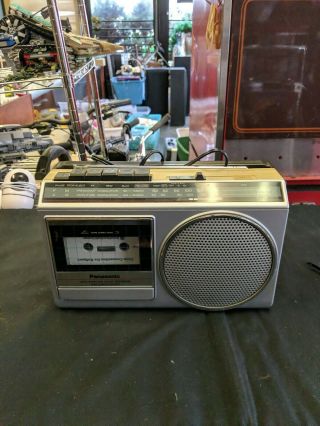 Vintage Panasonic Boom Box Radio Cassette Player Model Rx - 1210