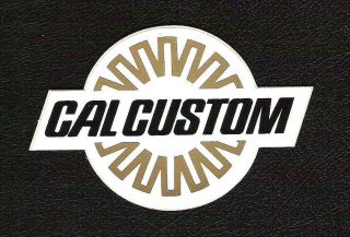 Cal Custom Vintage Racing Sticker Vw Porsche Nhra Nascar Hot - Rod