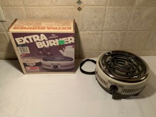 Vintage Munsey Extra Burner Hot Plate (model Fb - 1) With Box