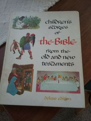 1968 Children’s Stories Of The Bible From The Old And Testament Hardback Exc