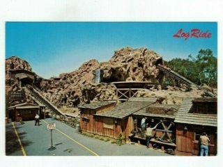 Ca Buena Park California Vintage Knotts Berry Farm Post Card " The Log Ride "